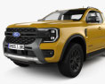 Ford Ranger Super Cab Wildtrak 2022 3D模型