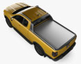Ford Ranger Super Cab Wildtrak 2022 3D模型 顶视图