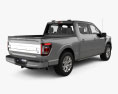 Ford F-150 Super Crew Cab 5.5 ft Bed Platinum with HQ interior 2022 3d model back view