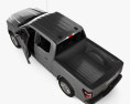 Ford F-150 Super Crew Cab 5.5 ft Bett Platinum mit Innenraum 2022 3D-Modell Draufsicht