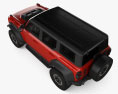Ford Bronco 4-door Raptor 2022 3D模型 顶视图