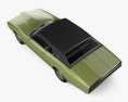 Ford Thunderbird 1971 3D模型 顶视图