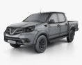 Foton Tunland Double Cab 2015 3d model wire render