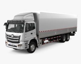 Foton ETX-N Wing Van Truck 3-axle 2022 3D model