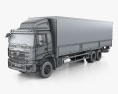 Foton ETX-N Wing Van Truck 3 essieux 2024 Modèle 3d wire render