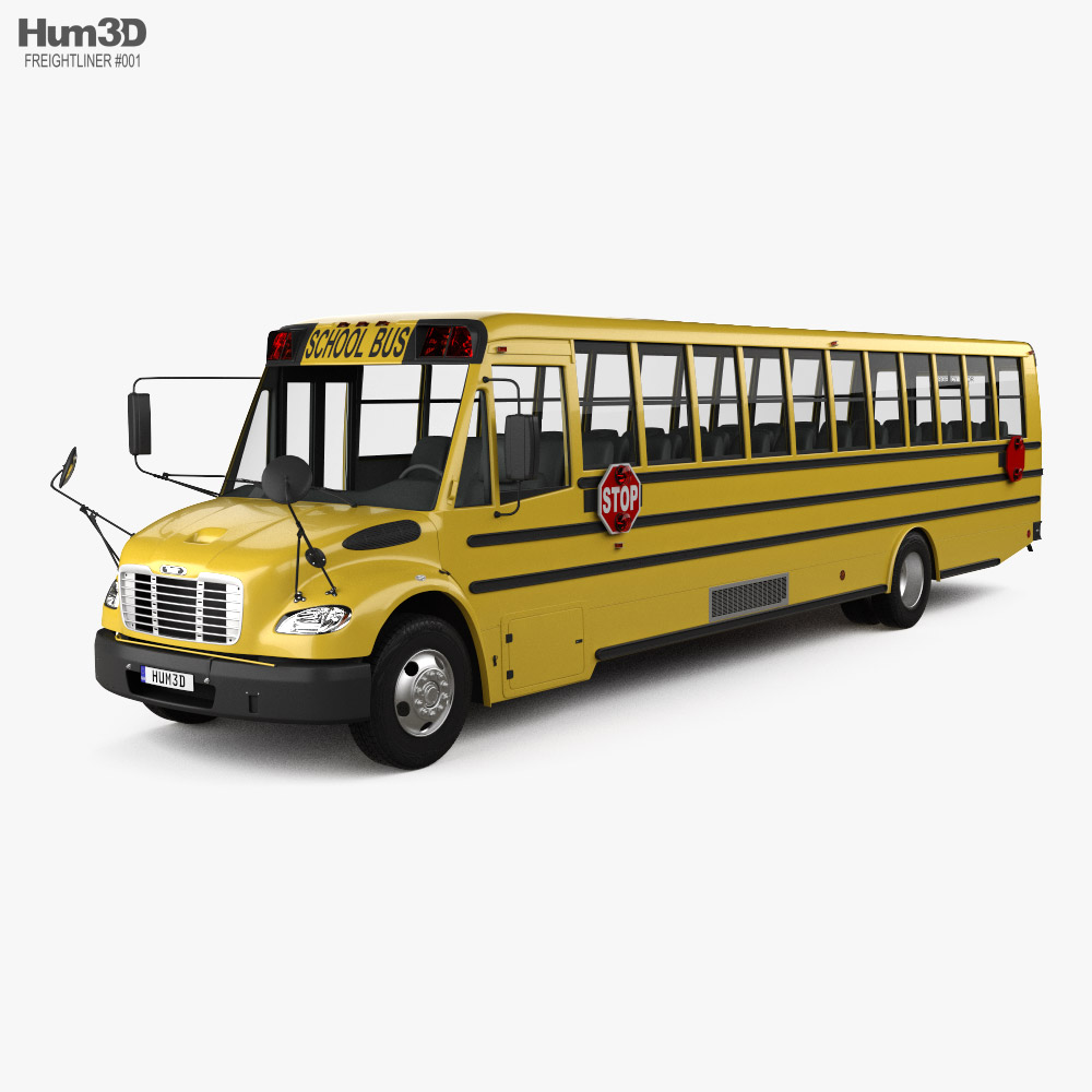 Thomas Saf-T-Liner C2 School Bus 2015 3D model