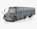 Thomas Saf-T-Liner C2 Шкільний автобус 2012 3D модель wire render