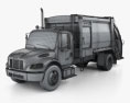 Freightliner M2 Heil PT 1000 Garbage Truck 2012 3d model wire render