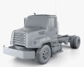 Freightliner 108SD Fahrgestell LKW 2014 3D-Modell clay render
