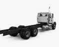 Freightliner 114SD 底盘驾驶室卡车 2014 3D模型 后视图