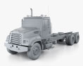 Freightliner 114SD Fahrgestell LKW 2014 3D-Modell clay render