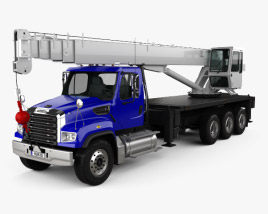 Freightliner 114SD Crane Truck 2014 3D model