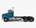 Freightliner 122SD 底盘驾驶室卡车 2016 3D模型 侧视图