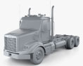 Freightliner 122SD 底盘驾驶室卡车 2016 3D模型 clay render