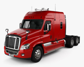 Freightliner Cascadia XT 트랙터 트럭 2016 3D 모델 