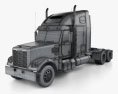 Freightliner Coronado Tractor Truck 2014 3d model wire render
