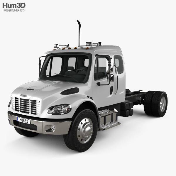 Freightliner M2 Extended Cab Chassis Truck 2017 3D model