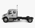 Freightliner M2 Extended Cab Chassis Truck 2017 3d model side view