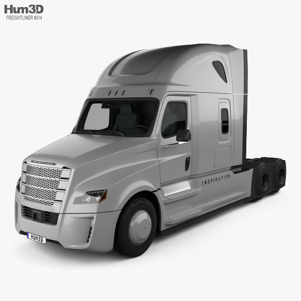 Freightliner Inspiration 트랙터 트럭 2017 3D 모델 