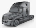 Freightliner Inspiration 트랙터 트럭 2017 3D 모델  wire render