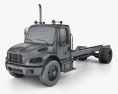 Freightliner M2 106 Day Cab Chassis Truck 2017 3d model wire render