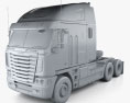 Freightliner Argosy Tractor Truck 2016 3d model clay render