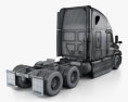 Freightliner Cascadia Cabina Dormitorio Camión Tractor 2016 Modelo 3D