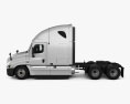 Freightliner Cascadia Sleeper Cab Tractor Truck 2016 3d model side view