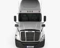 Freightliner Cascadia Cabina Dormitorio Camión Tractor 2016 Modelo 3D vista frontal