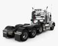 Freightliner 122SD SF Day Cab Tractor Truck 4-axle 2018 3d model back view