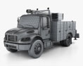 Freightliner M2 106 Utility Truck 2017 3d model wire render