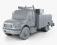 Freightliner M2 106 Utility Truck 2017 3d model clay render