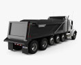 Freightliner 122SD SF Dump Truck 6-axle 2018 3d model back view