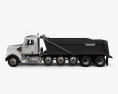 Freightliner 122SD SF Dump Truck 6-axle 2018 3d model side view