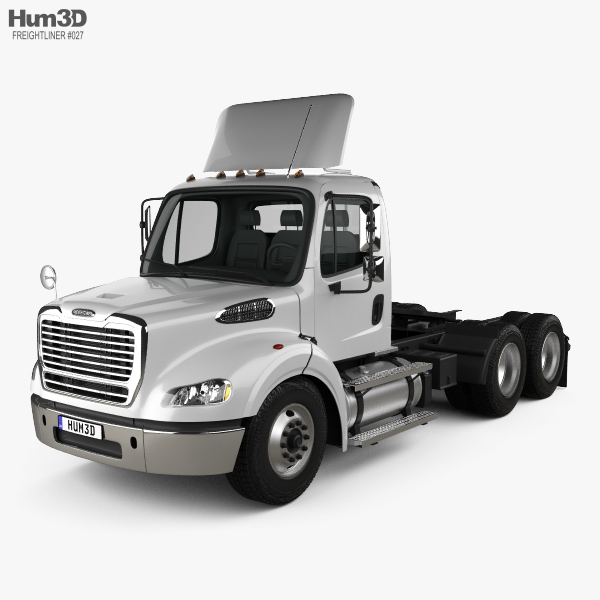 Freightliner M2 112 Day Cab Camión Tractor 3 ejes 2017 Modelo 3D