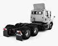 Freightliner M2 112 Day Cab Tractor Truck 3-axle 2017 3d model back view