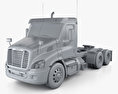 Freightliner Cascadia Day Cab 트랙터 트럭 2016 3D 모델  clay render