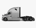 Freightliner Cascadia 126BBC 72 Sleeper Cab Raised Roof AeroX Tractor Truck 2018 3d model side view
