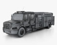 Freightliner M2 106 Crew Cab Fire Truck 2022 3d model wire render