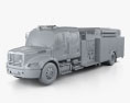 Freightliner M2 106 Crew Cab Fire Truck 2022 3d model clay render
