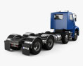 Freightliner Columbia Chassis Truck 4-axle 2024 3d model back view