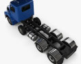Freightliner Columbia Chassis Truck 4-axle 2024 3d model top view