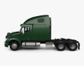 Freightliner Columbia Sleeper Cab Raised Roof Tractor Truck 2022 3d model side view