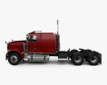 Freightliner FLD 120 Classic Sleeper Cab Flat Top Tractor Truck 2016 3d model side view