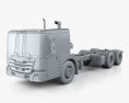 Freightliner Econic SD Chassis Truck 2024 3d model clay render