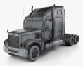 Freightliner Coronado Sleeper Cab Tractor Truck 2014 3d model wire render