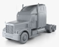 Freightliner Coronado Cabina Dormitorio Camión Tractor 2014 Modelo 3D clay render