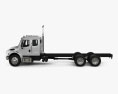 Freightliner M2 Extended Cab 섀시 트럭 3축 2020 3D 모델  side view