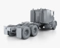 Freightliner FLD 120 Tractor Flat Top 卧铺驾驶室 Truck 2000 3D模型