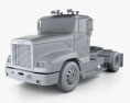 Freightliner FLD 112 Day Cab Camión Tractor 2010 Modelo 3D clay render